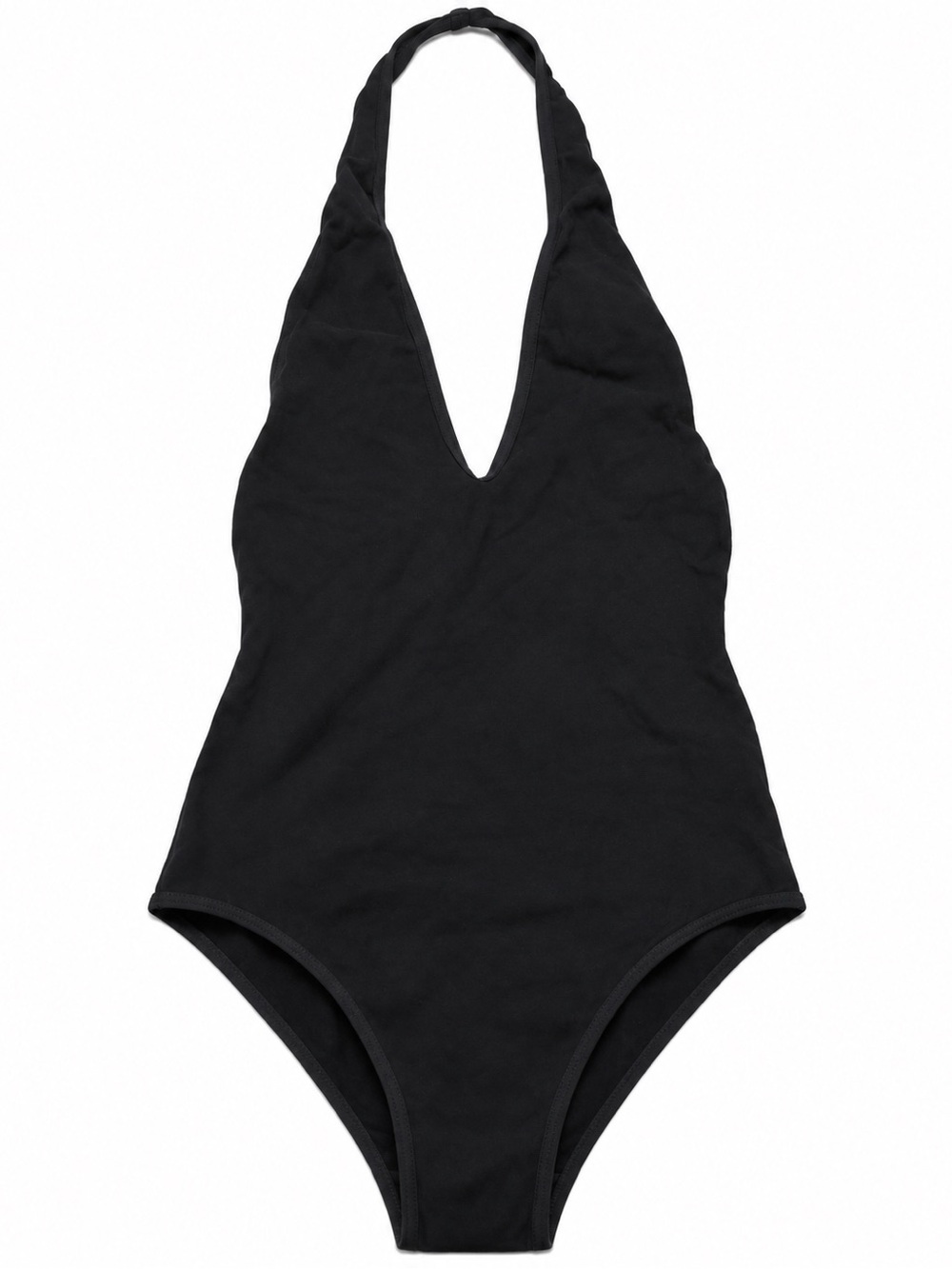 American Apparel Black Halter Bodysuit
